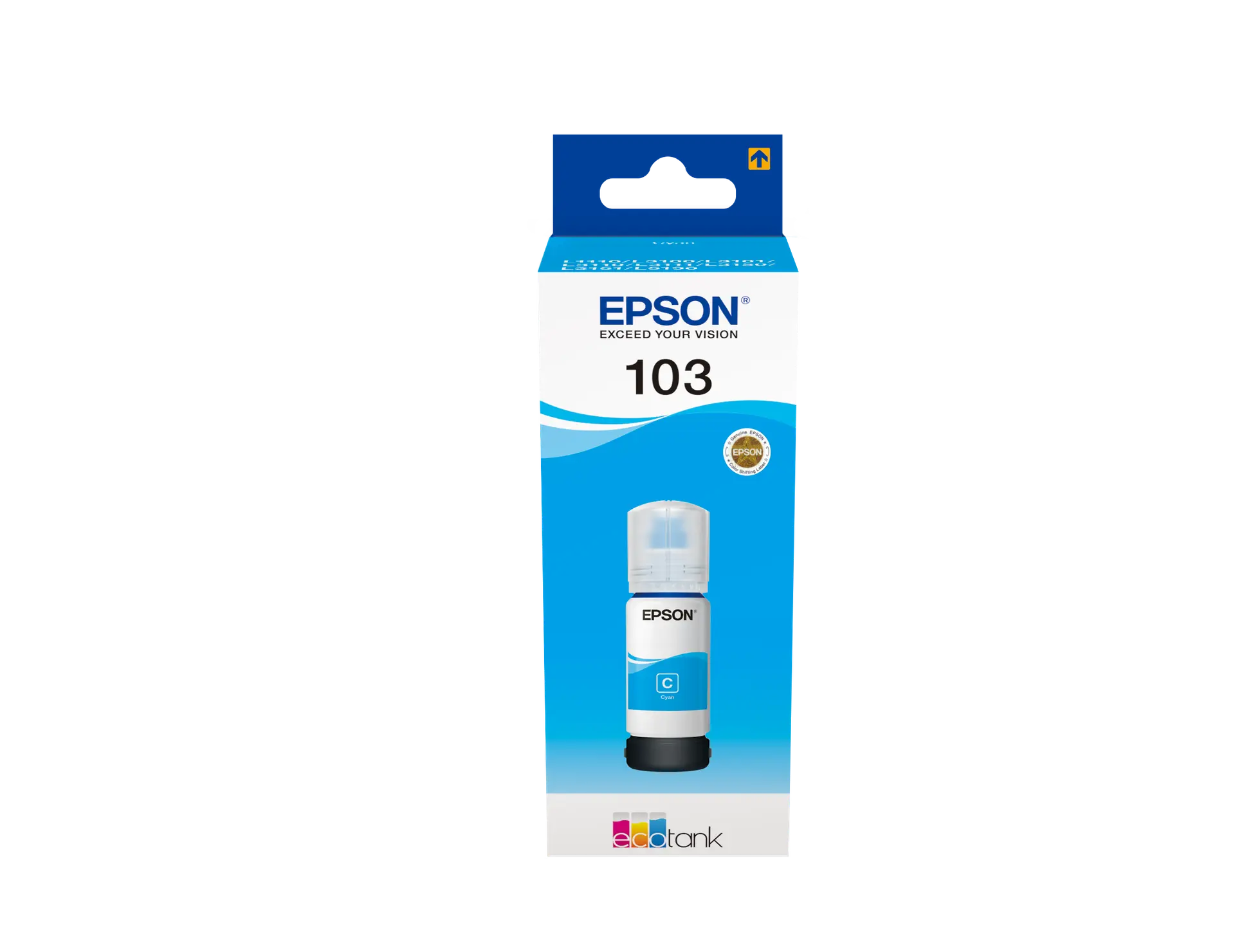 EPSON ECOTANK INK BOTTLE 103 C13T00S24A CY L3111/L3110/L3150/L5190