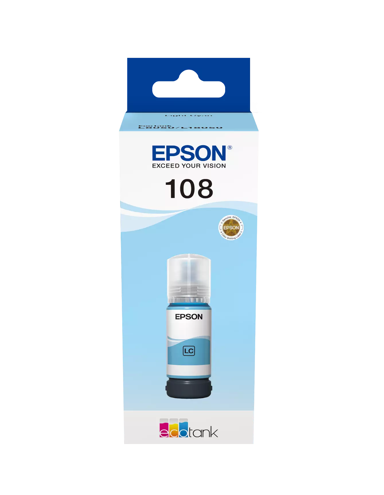108 EcoTank Light Cyan ink bottle (70 ml)