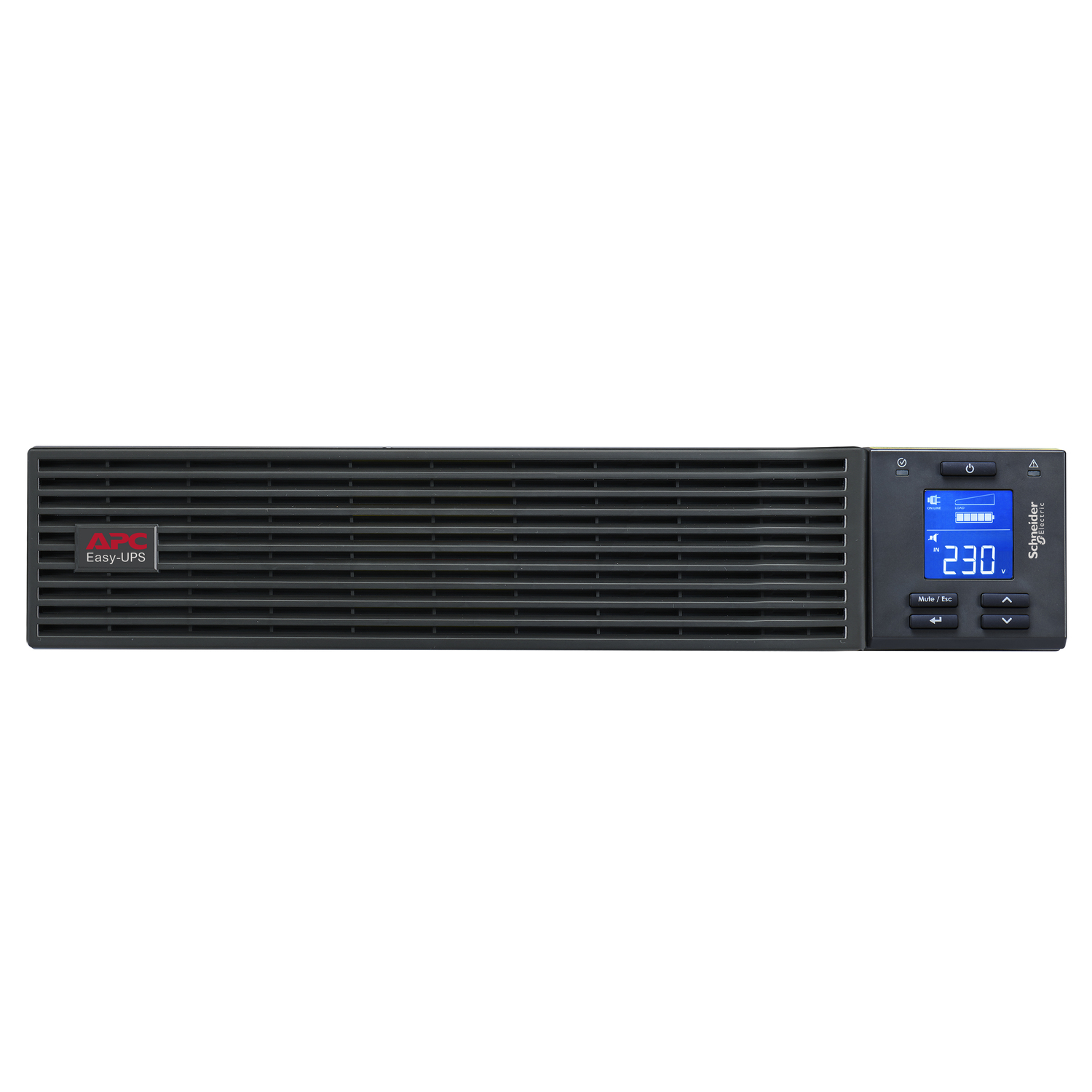 APC Easy UPS On-Line, 2000VA/1600W, Rackmount 2U, 230V, 3x IEC C13 outlets, Intelligent Card Slot, LCD, W/ rail kit