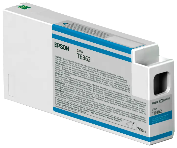 EPSON Singlepack Cyan T636200 UltraChrome HDR 700 ml