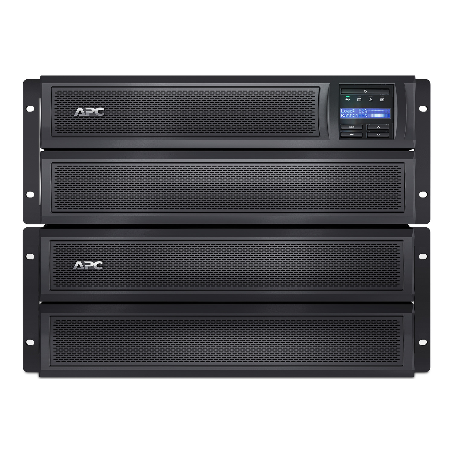 APC Smart-UPS X, Line Interactive, 3kVA, Rack/tower convertible 4U, 208V-230V, 8x C13+2x C19 IEC, Network card, Extended runtime