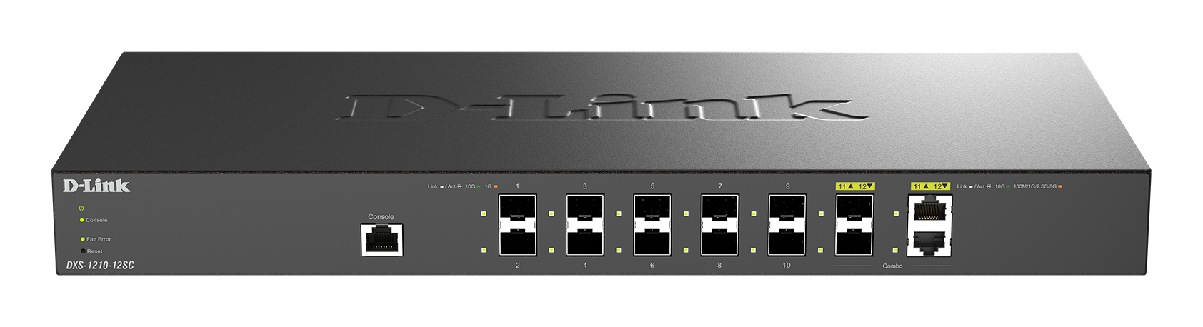 10G Smart Switch with 10-port 10G SFP+ and 2-port 10GBASE-T/SFP+ combo port