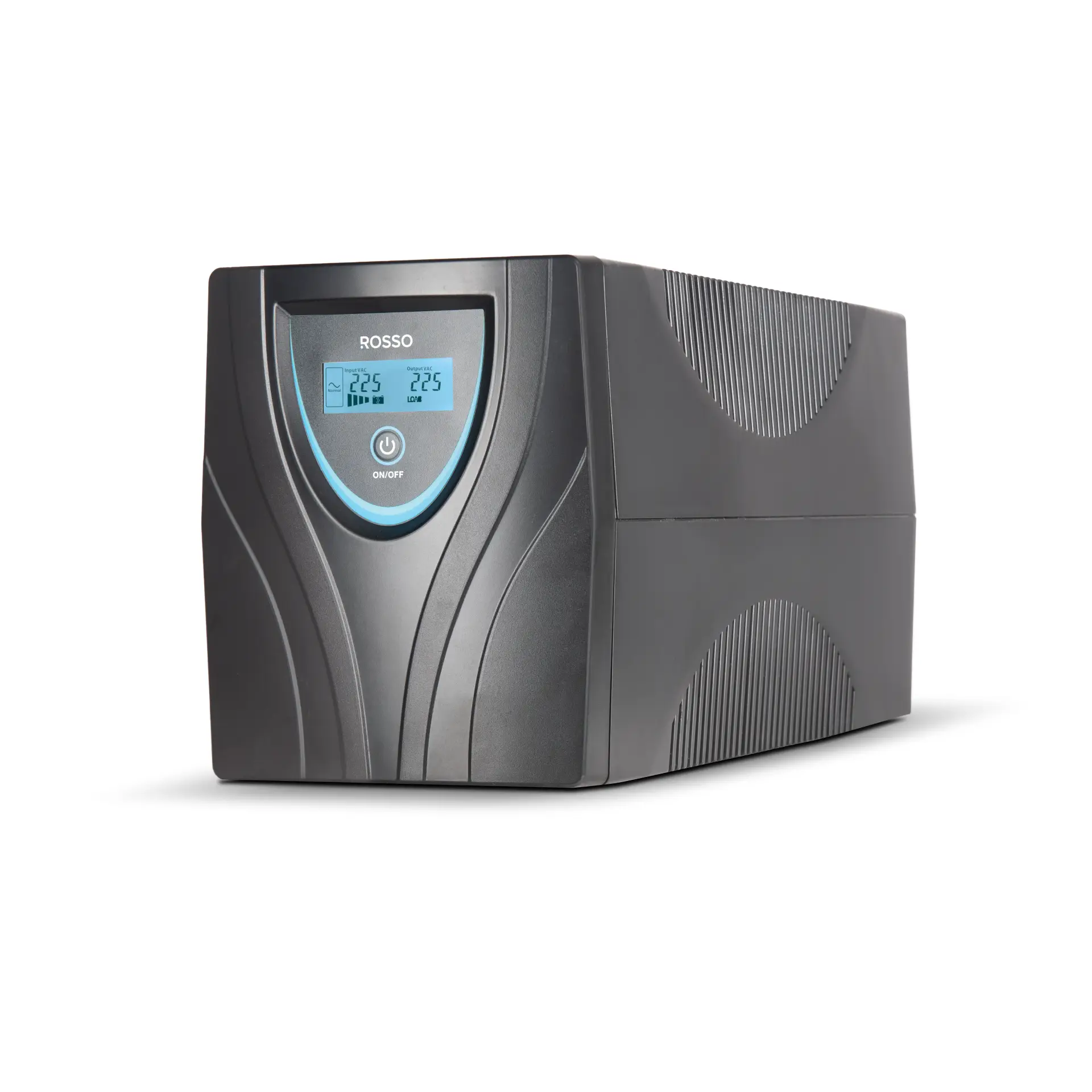 ROSSO Power GRS 2000 LCD, 2000VA, AVR, 230V, IEC Outlet, Tower, Line-Interactive UPS.