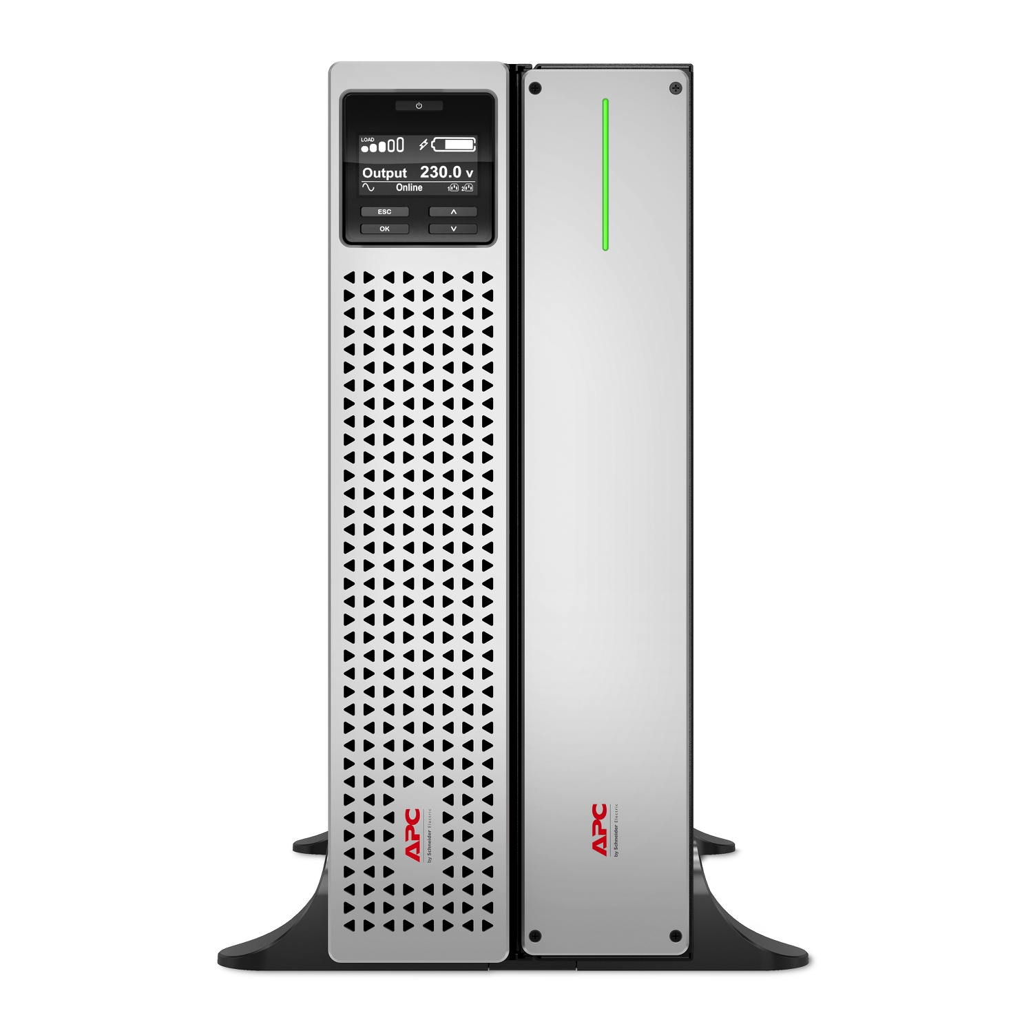 APC Smart-UPS On-Line, 3kVA/2.7kW, Tower, 230V, 8x C13+2x C19 IEC outlets, SmartSlot, Extended runtime, W/O rail kit