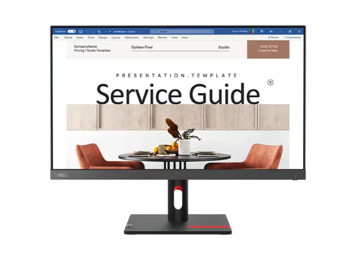 Lenovo ThinkVision S24i-30 24 inch FHD Monitor (IPS Panel, 100Hz, 4ms, HDMI, VGA, Phone Holder)