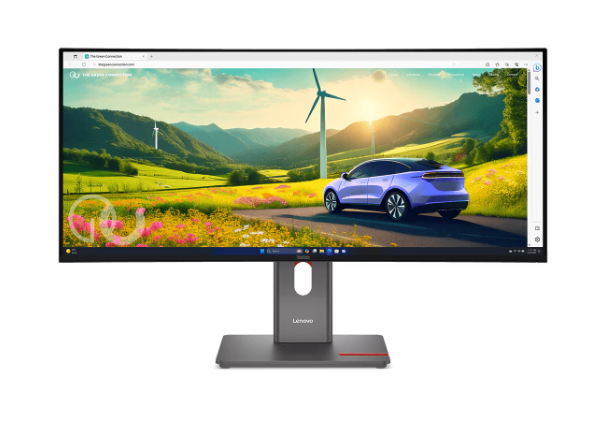 LENOVO ThinkVision P34WD-40 34" Curved UWQHD USB-C Docking Monitor
