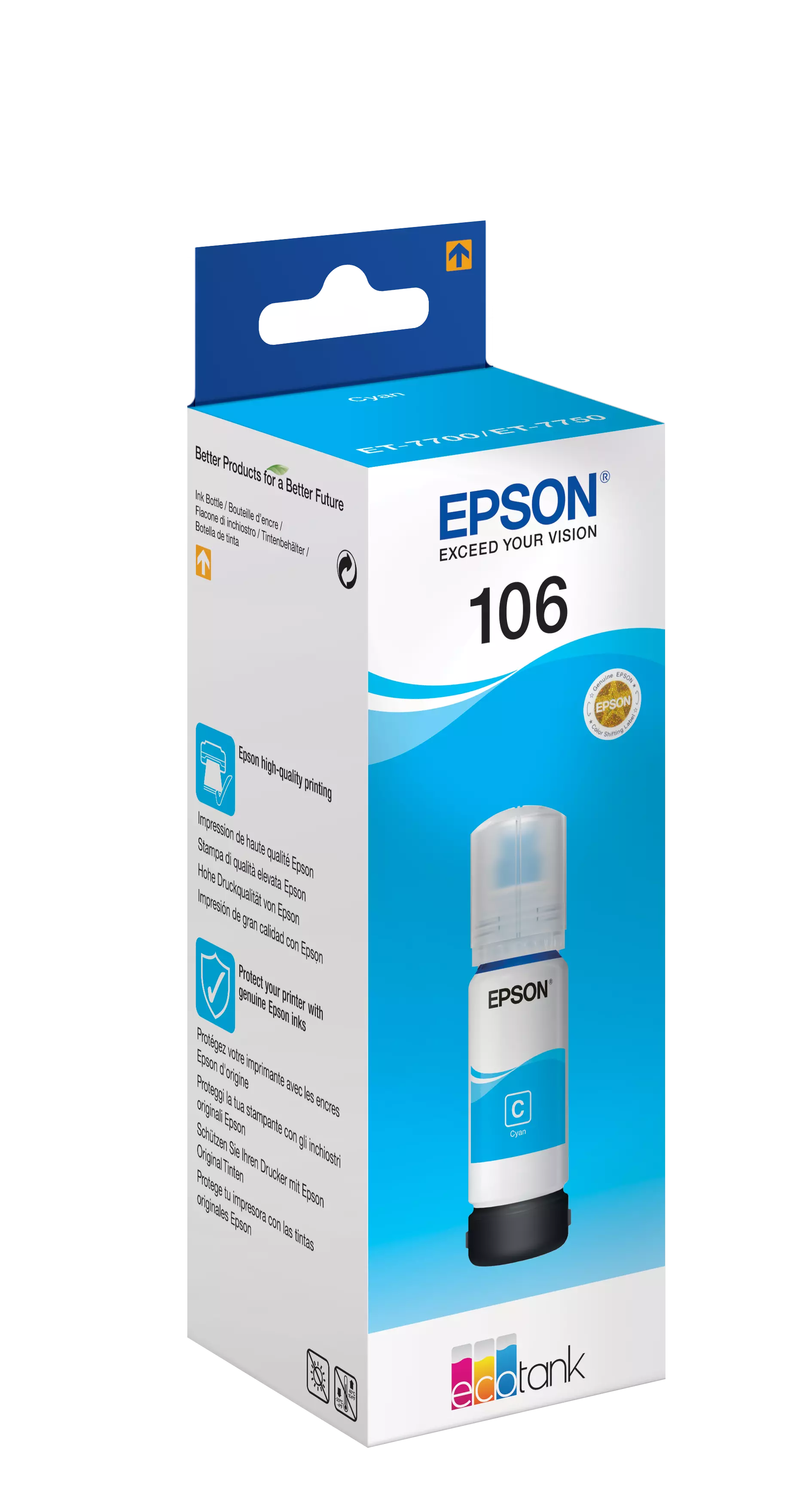106 EcoTank Cyan ink bottle (70 ml)