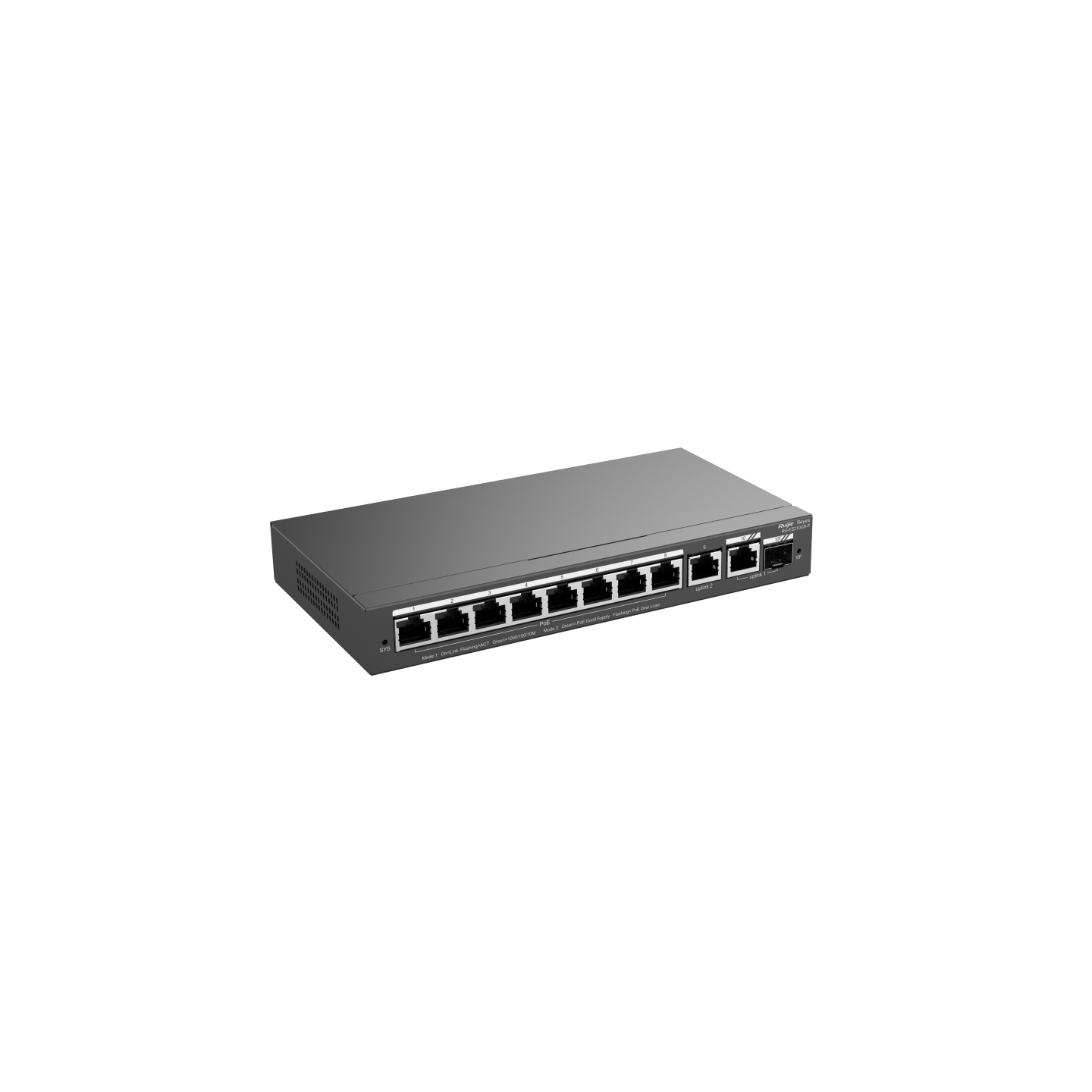 Ruijie Reyee RG-ES210GS-P 10-Port Gigabit Smart Cloud Managed PoE Switch