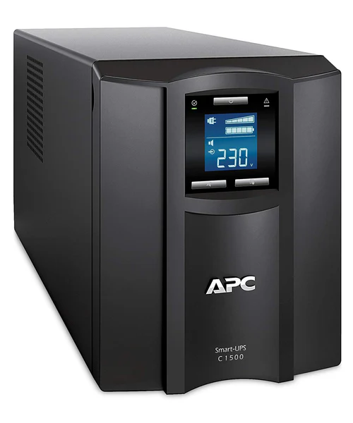APC Smart-UPS, Line Interactive, 1500VA, Tower, 230V, 8x IEC C13 outlets, SmartConnect Port+SmartSlot, AVR, LCD