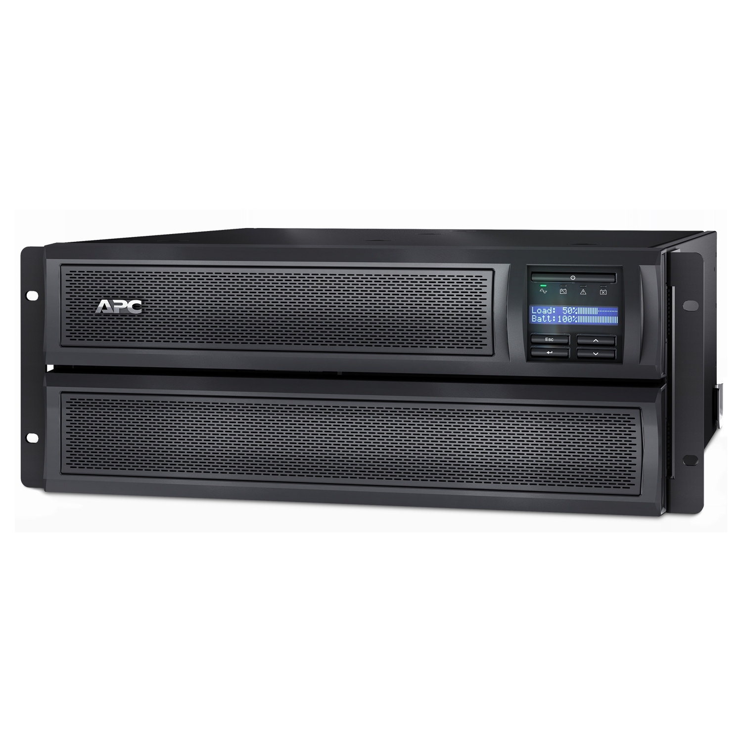 APC Smart-UPS X, Line Interactive, 3kVA, Rack/tower convertible 4U, 208V-230V, 8x C13+2x C19 IEC, Network card, Extended runtime