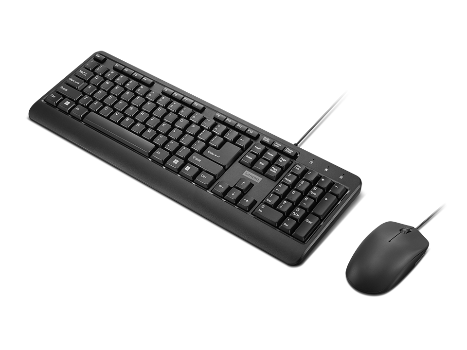Lenovo 160 Wired Keyboard & Mouse Combo