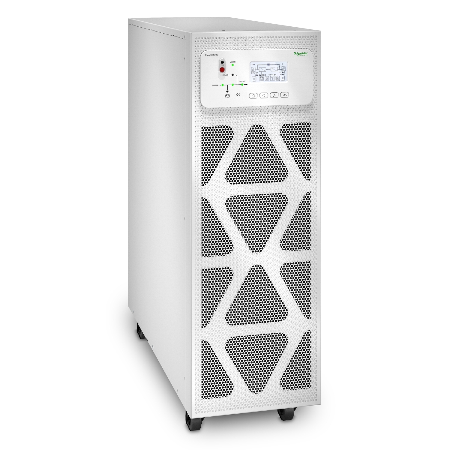 APC Easy UPS 3S 20kVA 400V 3:3 UPS, 3 internal 7Ah modular battery strings