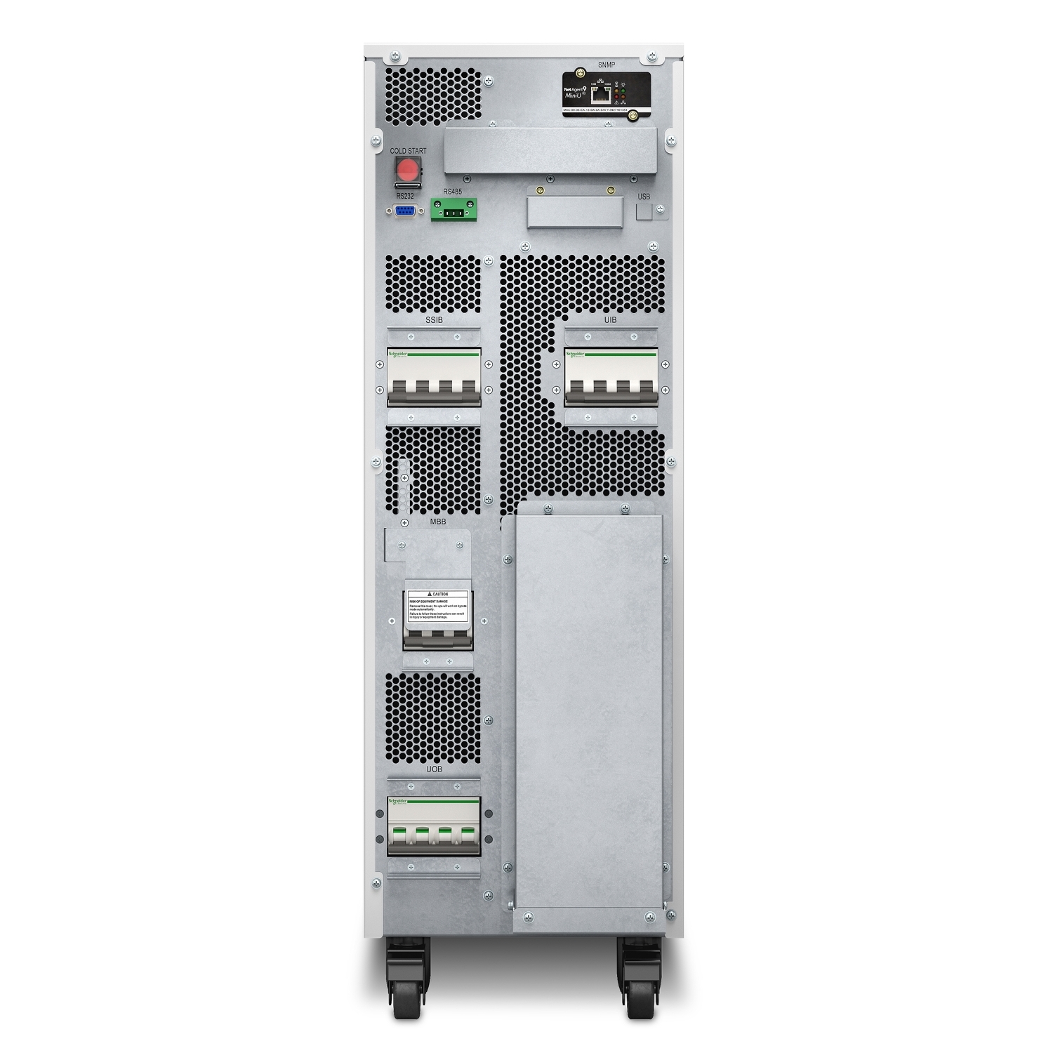 APC Easy UPS 3S 20kVA 400V 3:3 UPS, 3 internal 7Ah modular battery strings