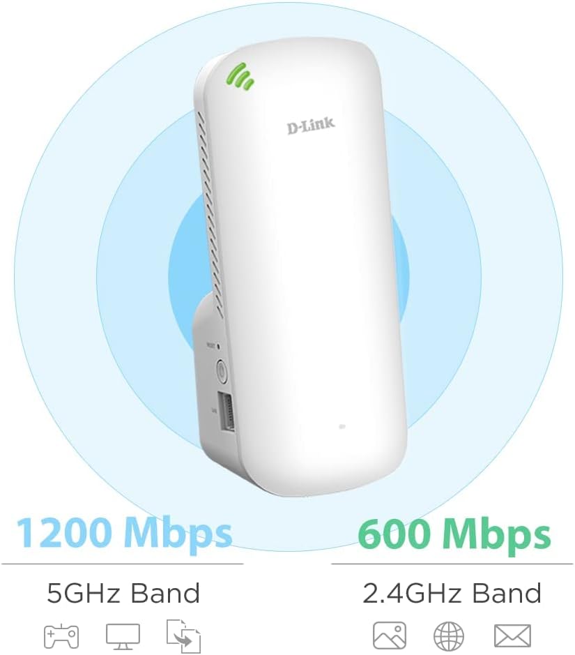 Wireless AX1800 Wi-Fi 6 Mesh Dual Band Universal Range Extender