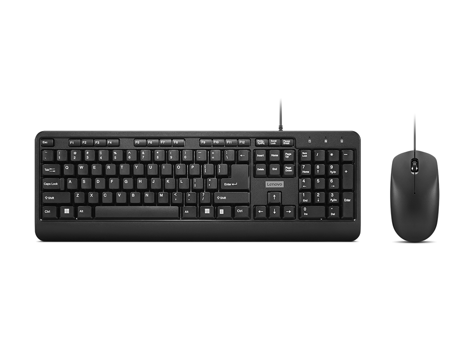 Lenovo 160 Wired Keyboard & Mouse Combo