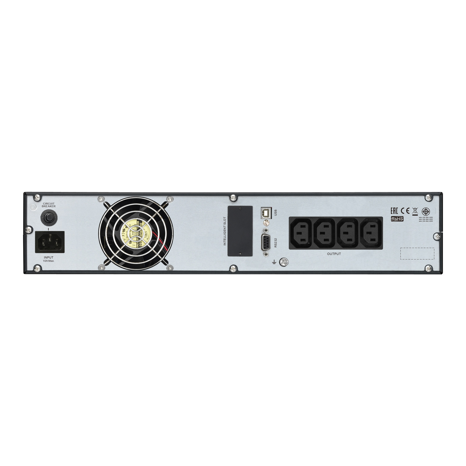 APC Easy UPS On-Line, 2000VA/1600W, Rackmount 2U, 230V, 3x IEC C13 outlets, Intelligent Card Slot, LCD, W/ rail kit