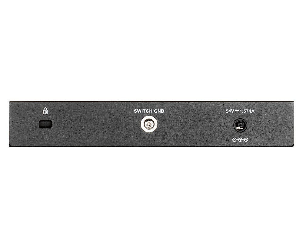 8 port 10/100/1000Mbps PoE Easy Smart green switch, 64W power budget, EU/UK power plug