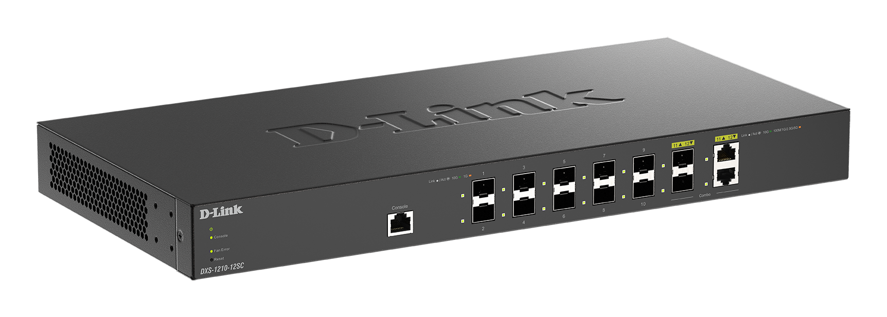 10G Smart Switch with 10-port 10G SFP+ and 2-port 10GBASE-T/SFP+ combo port