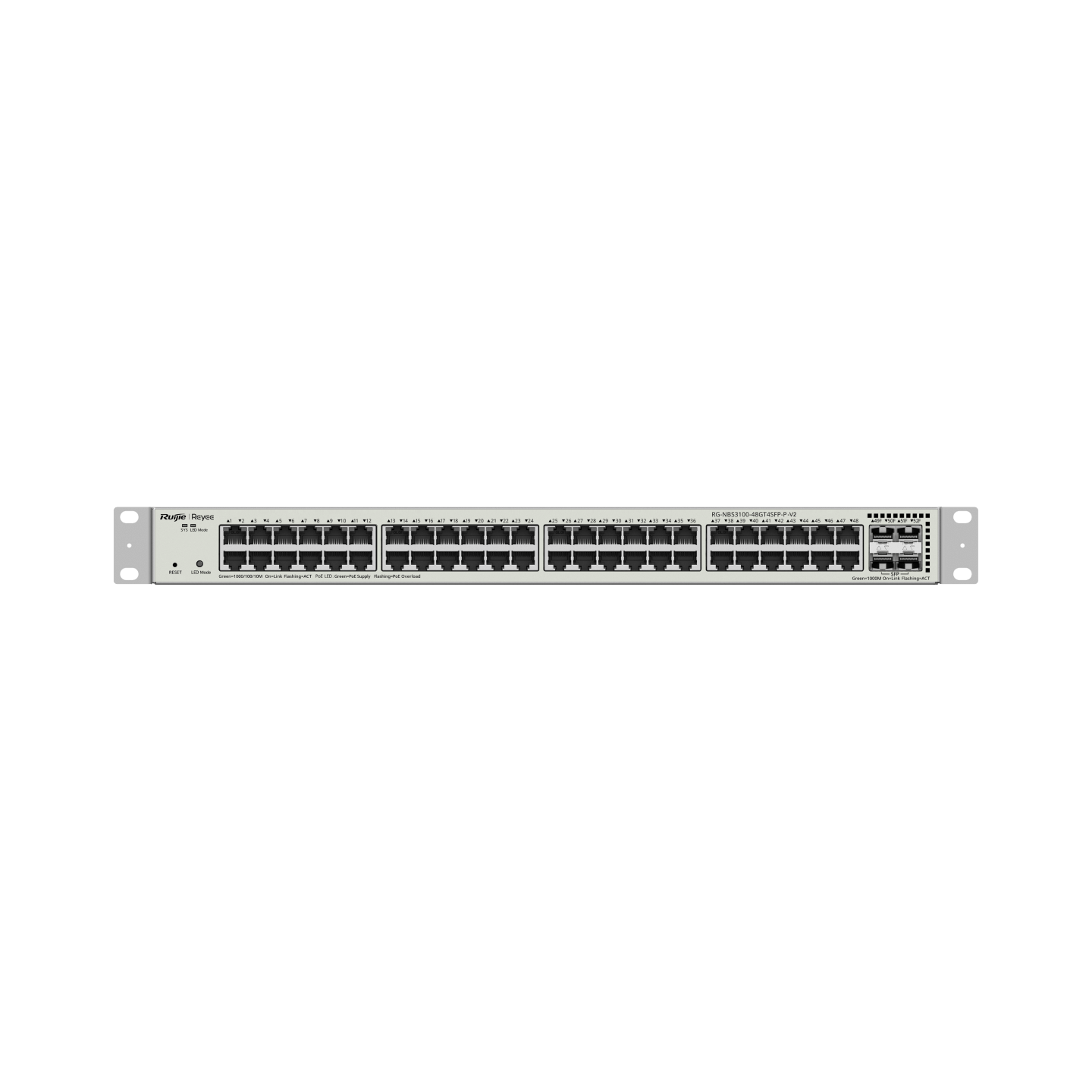 Ruijie Reyee RG-NBS3100-48GT4SFP-P-V2 48-Port Gigabit Layer 2 Cloud Managed PoE Switch