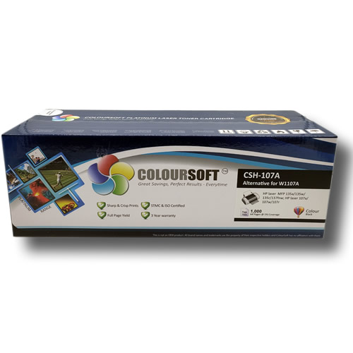 HP 107A Toner by ColourSoft 3 Year Warranty