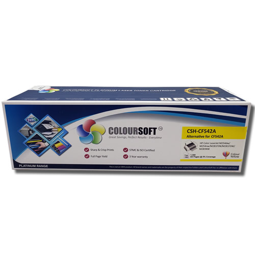 HP 203A YELLOW Toner (CS-CF542A) ColourSoft Compatible