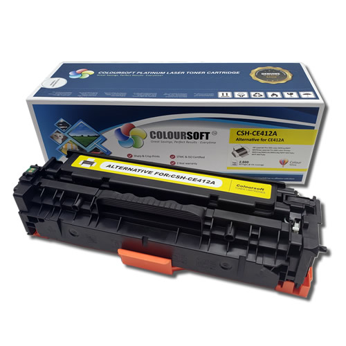 HP 305A Yellow Toner (CS-CE412A) ColourSoft Compatible