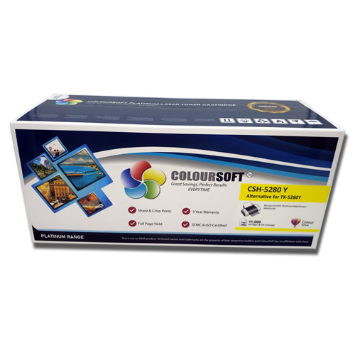 TK 5280Y Toner Cartridge Kyocera Yellow by ColourSoft 1T02TWANL0