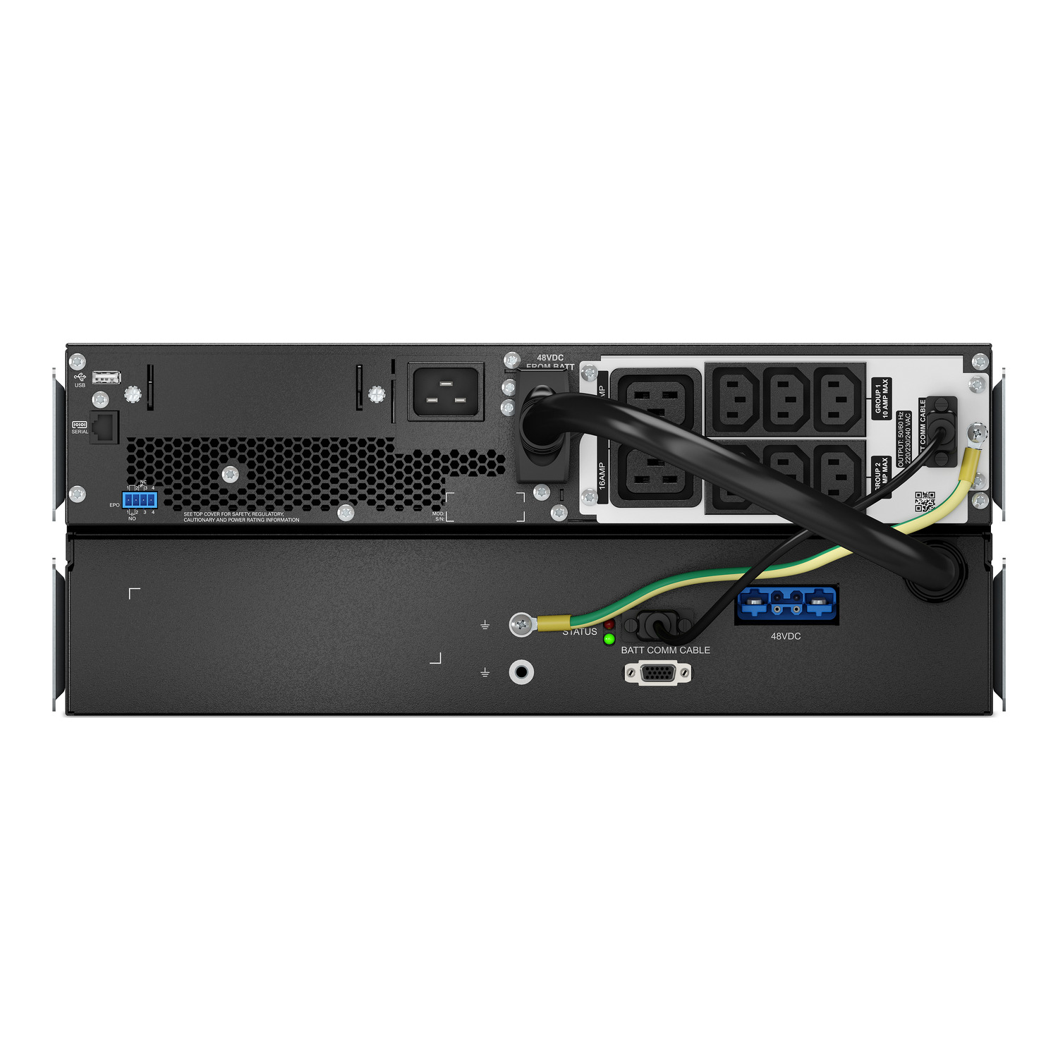 APC Smart-UPS On-Line, 3kVA/2.7kW, Tower, 230V, 8x C13+2x C19 IEC outlets, SmartSlot, Extended runtime, W/O rail kit