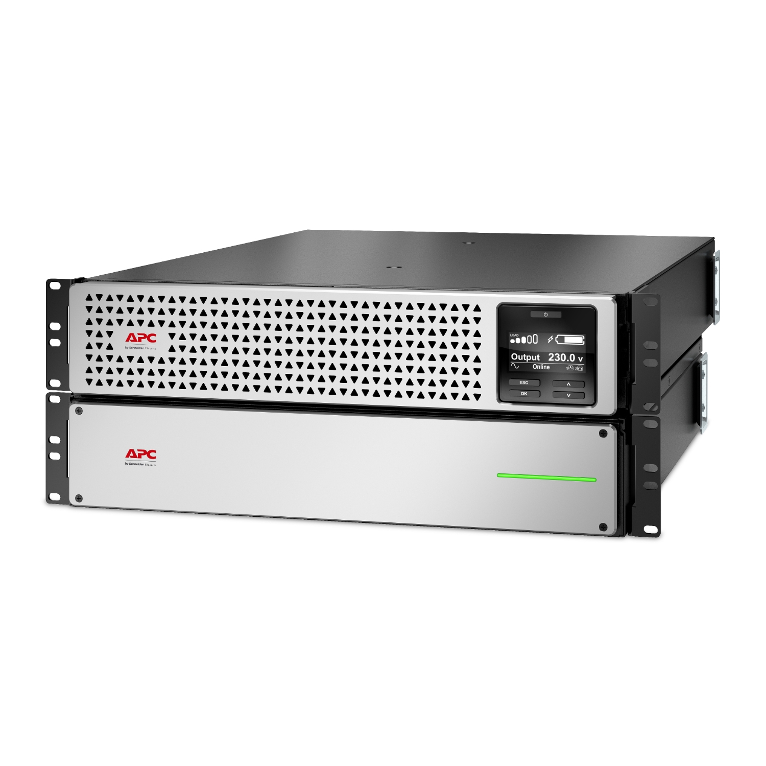 APC Smart-UPS On-Line, 3kVA/2.7kW, Tower, 230V, 8x C13+2x C19 IEC outlets, SmartSlot, Extended runtime, W/O rail kit