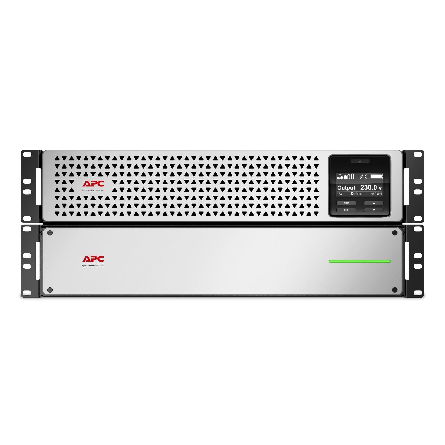 APC Smart-UPS On-Line, 3kVA/2.7kW, Tower, 230V, 8x C13+2x C19 IEC outlets, SmartSlot, Extended runtime, W/O rail kit