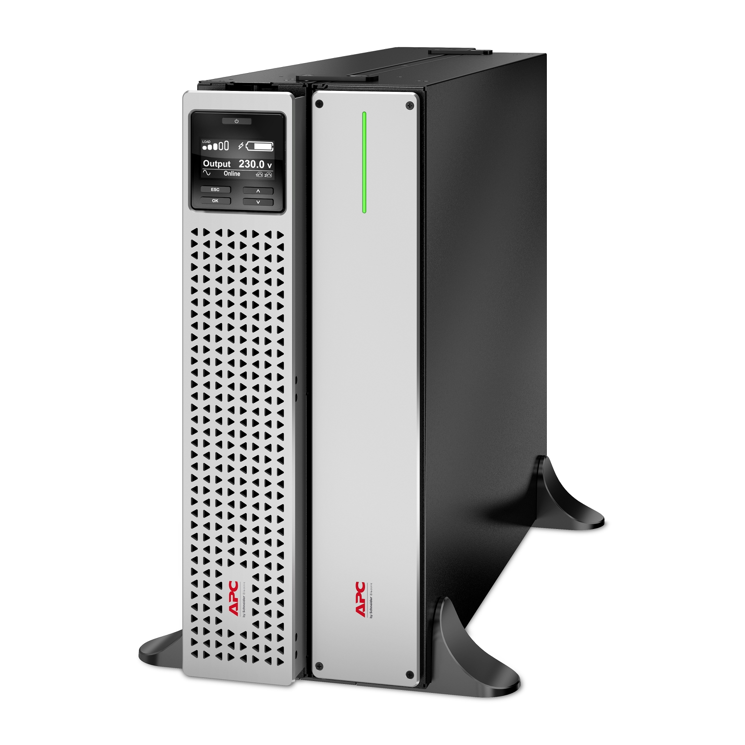 APC Smart-UPS On-Line, 3kVA/2.7kW, Tower, 230V, 8x C13+2x C19 IEC outlets, SmartSlot, Extended runtime, W/O rail kit