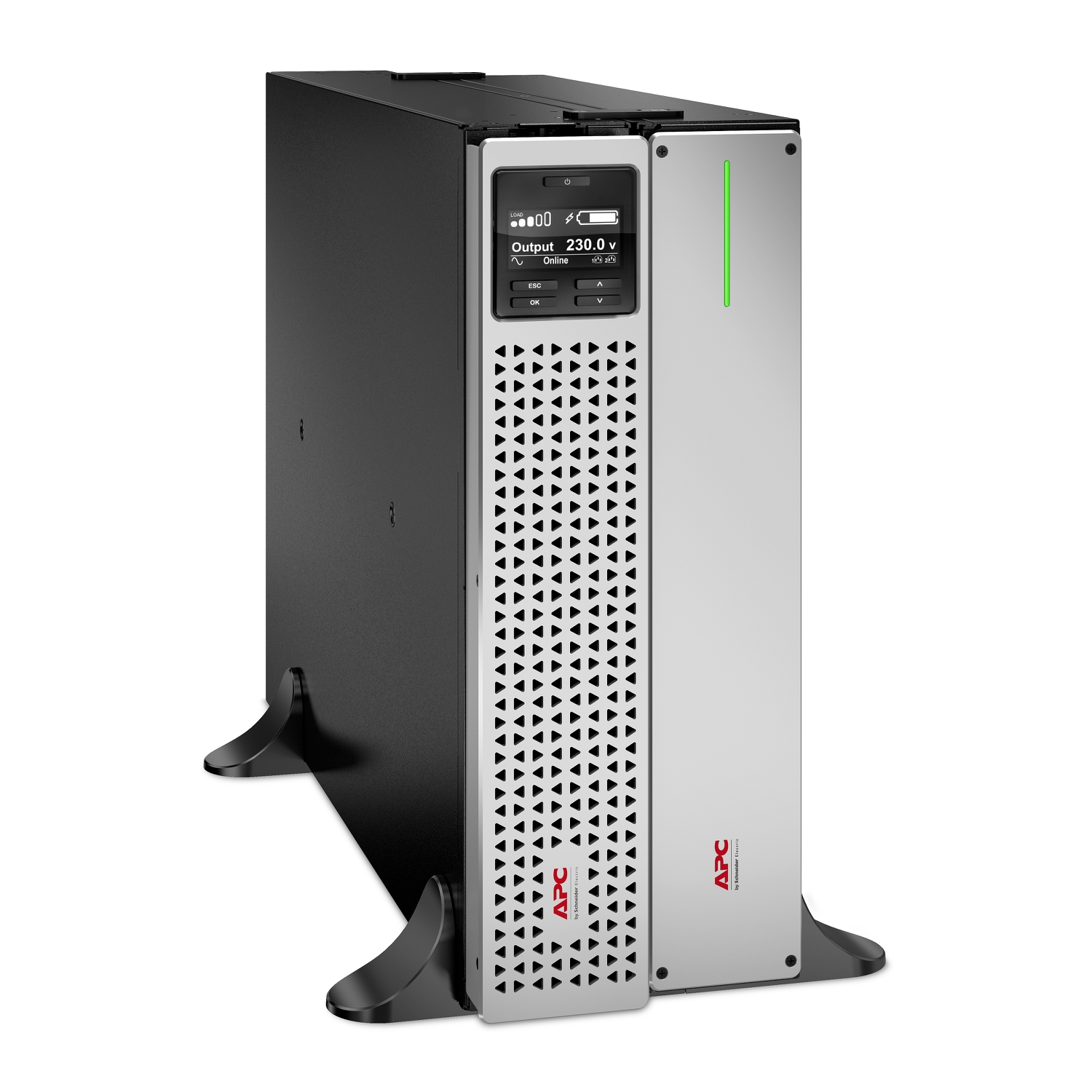 APC Smart-UPS On-Line, 3kVA/2.7kW, Tower, 230V, 8x C13+2x C19 IEC outlets, SmartSlot, Extended runtime, W/O rail kit