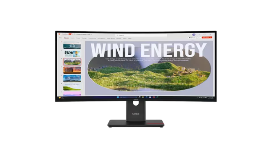 LENOVO ThinkVision T34WD-40 34" Curved UWQHD USB-C Docking Monitor