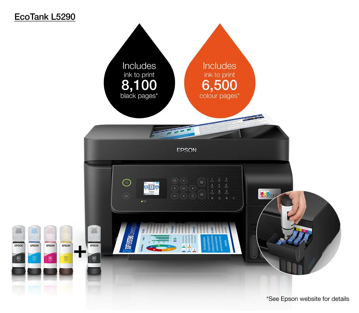 Epson EcoTank L5290 A4 Wi-Fi All-in-One Ink Tank Printer