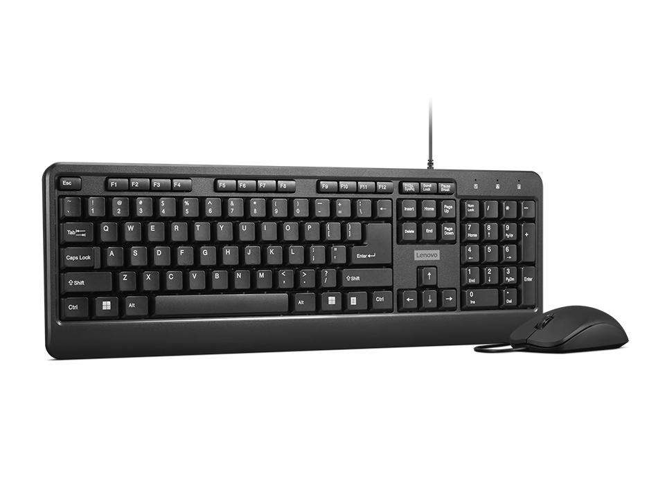 Lenovo 160 Wired Keyboard & Mouse Combo