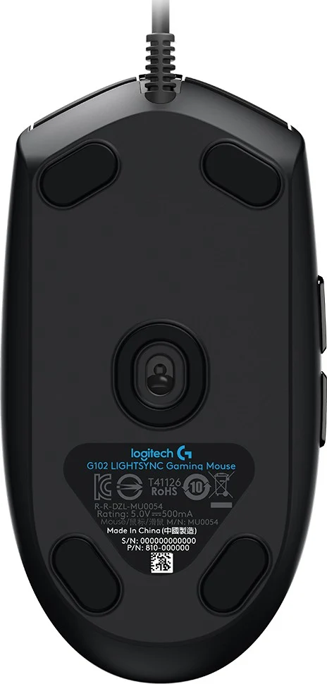 Logitech G102 LIGHTSYNC RGB 6 Button USB Gaming Mouse - Black - 910-005823
