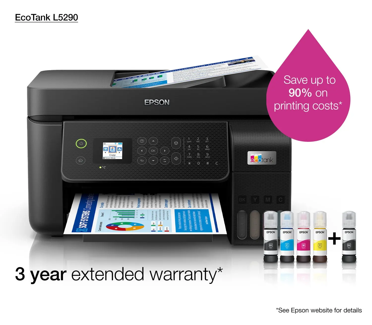 Epson EcoTank L5290 A4 Wi-Fi All-in-One Ink Tank Printer