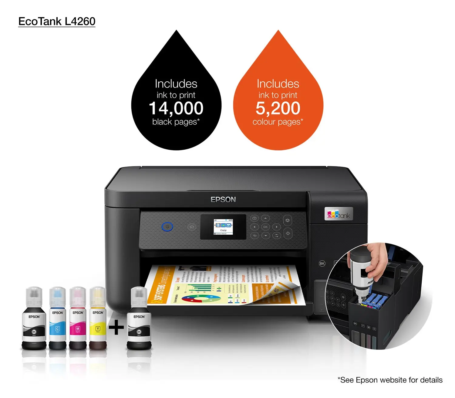 Epson EcoTank L4260 A4 Wi-Fi Duplex All-in-One Ink Tank Printer