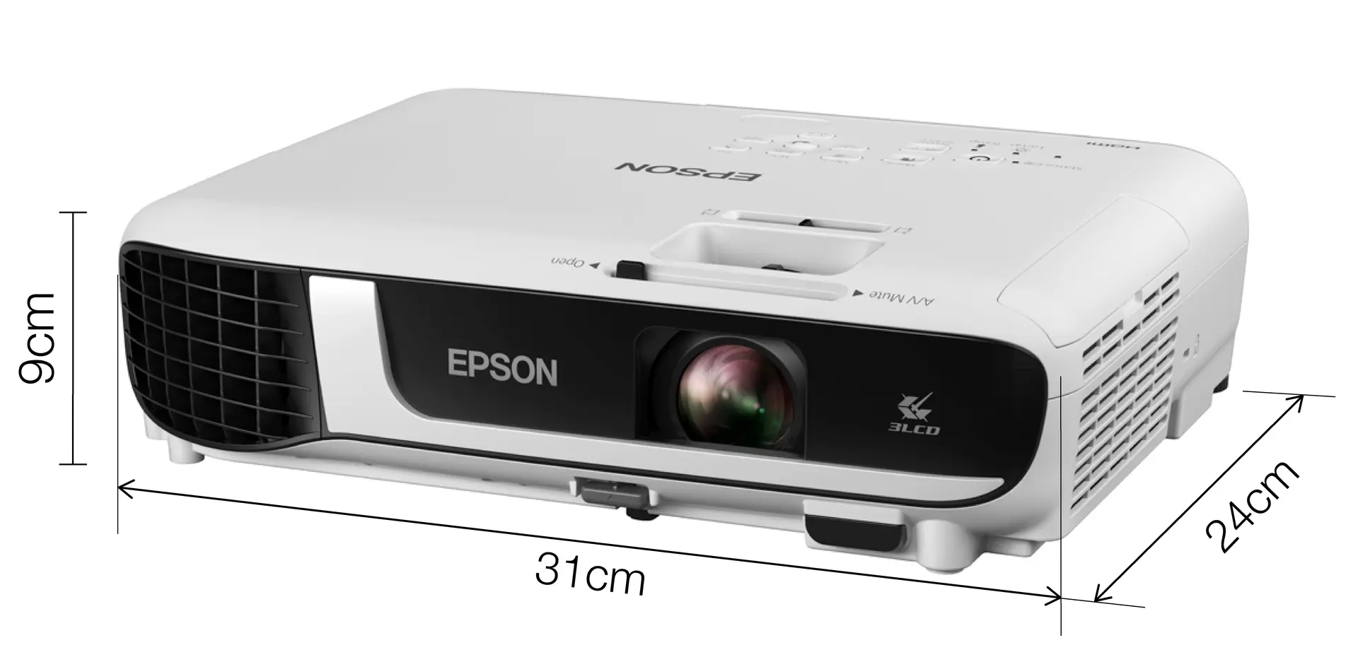Epson EB-W51 WXGA 3LCD 4000 Lumens Projector