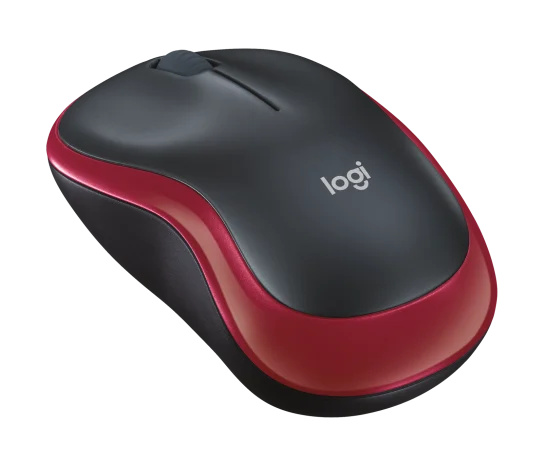 Logitech M185 Wireless Mouse - Red - 910-002237