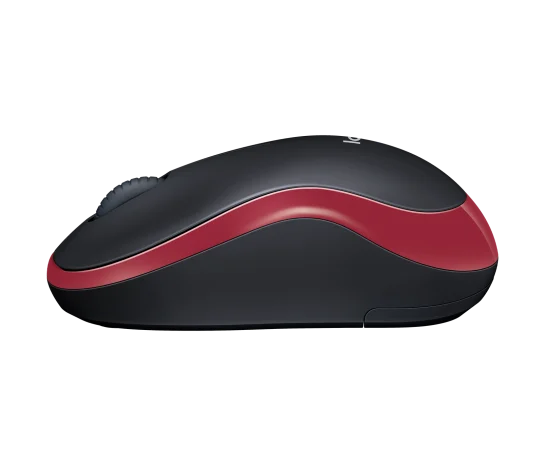 Logitech M185 Wireless Mouse - Red - 910-002237