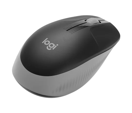 Logitech M190 Full-Size Wireless Mouse in Mid Grey
