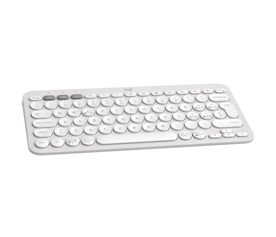 LOGITECH K380S Multi-Device Bluetooth Keyboard - TONAL WHITE - US INTL