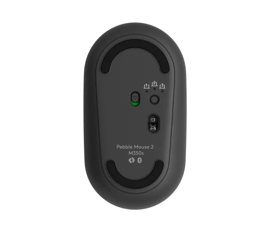Logitech M350S Pebble 2 Bluetooth Mouse in Tonal Graphite - DONGLELESS