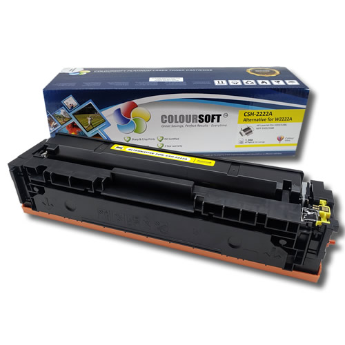 HP 222A (W2222A) Yellow ColourSoft Compatible LaserJet Toner Cartridge