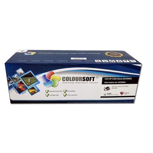 HP 230A Black ColourSoft LaserJet Toner Cartridge(W2300A)