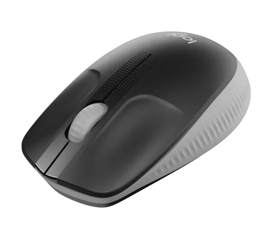 Logitech M190 Full-Size Wireless Mouse in Mid Grey