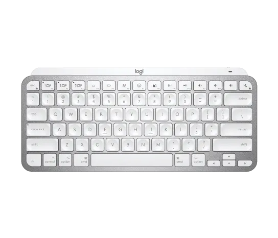 Logitech MX Keys Mini For Mac Bluetooth Illuminated Keyboard - Pale Gray