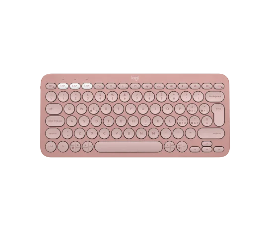 LOGITECH K380S Multi-Device Bluetooth Keyboard - TONAL ROSE - US INTL