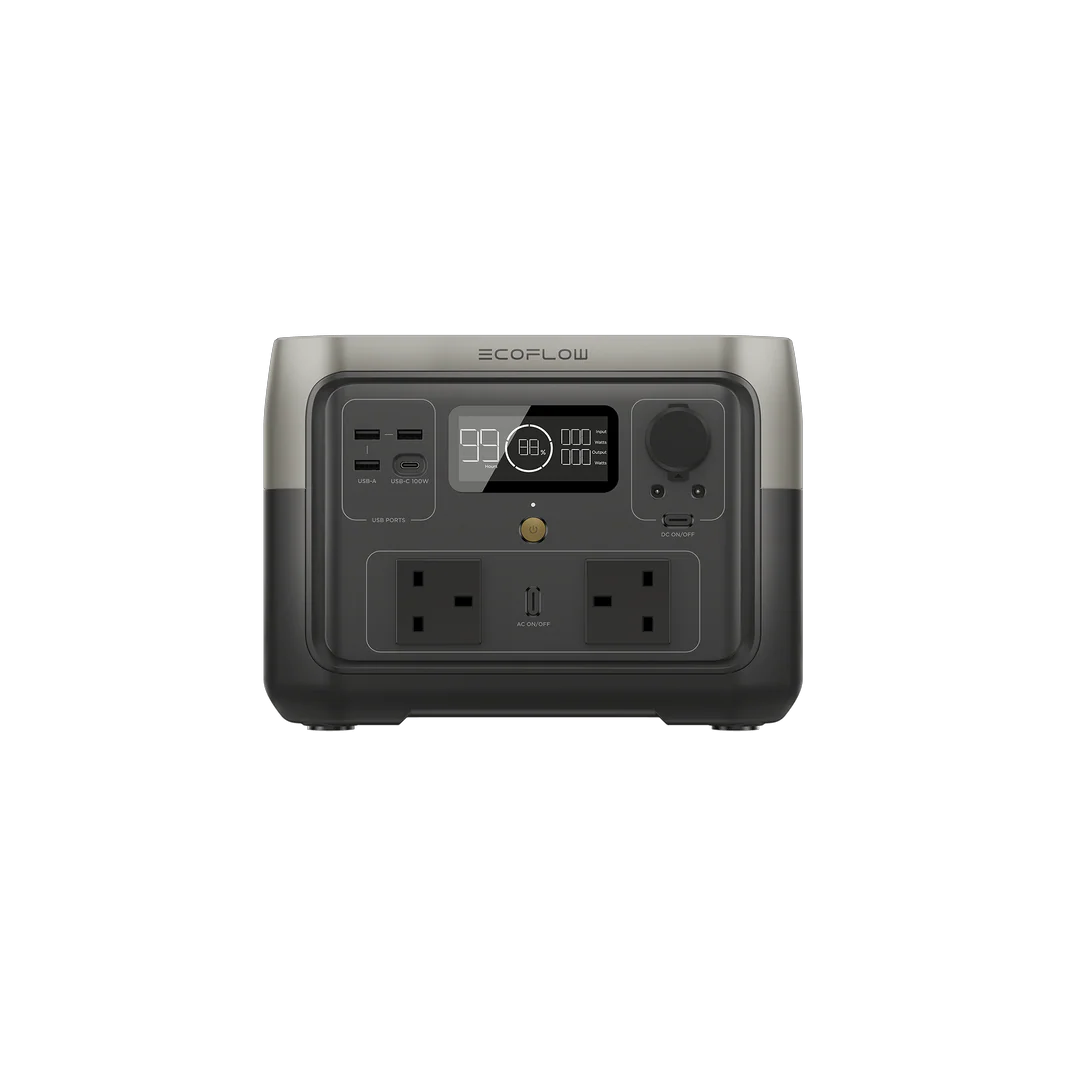 EcoFlow RIVER 2 Max – Portable Power Station (500W, 512Wh) – ZMR610-B-UK
